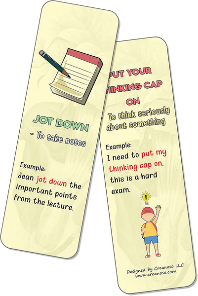 Fun Idioms for Children Series 1 - School Idioms (5-Sets X 6 Cards)