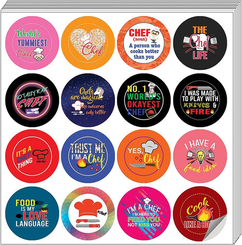 I am a Chef Stickers (10 Sets X 16 Designs)