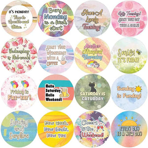 Daily Motivation Greetings Stickers (20 Sets X 16 Designs)