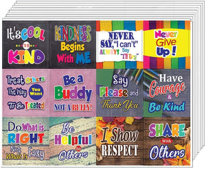 Creanoso Inspirational Good Character Motivational Stickers (20-Sheets) â€“ Great Encouragement Gifts for Children â€“ Unique Stocking Stuffers for Children, Boys, Girls â€“ Cool Wall Art Decal DÃ©cor