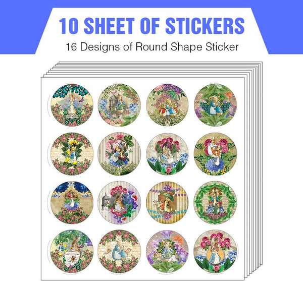 Peter Rabbit Stickers (10 Sheet) - Classroom Reward Incentives for Students and Children - Stocking Stuffers Party Favors & Giveaways for Teens & Adults