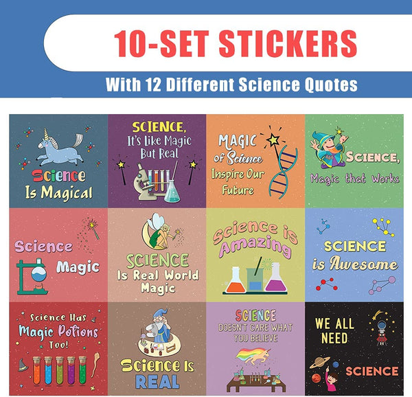 Science is Magic Stickers (10 Sets X 12 Designs)