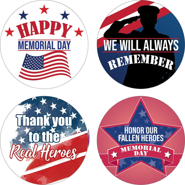 Creanoso Memorial Holiday Stickers (20 Sets X 16 Designs) â€“ Sticker Card Giveaways for Kids â€“ Awesome Stocking Stuffers Gifts for Boys & Girls â€“ Classroom Home Rewards Enticements