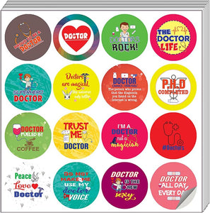 I am a Doctor Stickers (2-Sets X 16 Cards)
