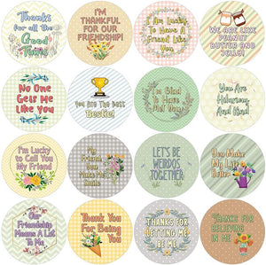 Creanoso Friend Acknowledgement Stickers (5-Sheet) - Stocking Stuffers Premium Quality Gift Ideas for Children, Teens, & Adults - Corporate Giveaways & Party Favors