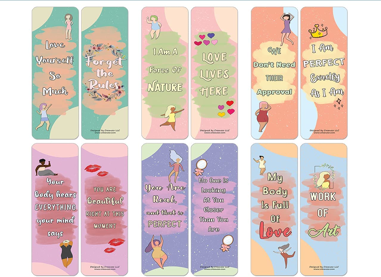 Body Positivity for Women Bookmarks Series 2 (5-Sets X 6 Cards)