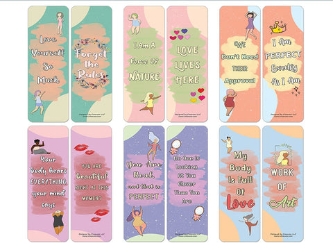 Body Positivity for Women Bookmarks Series 2 (10-Sets X 6 Cards)