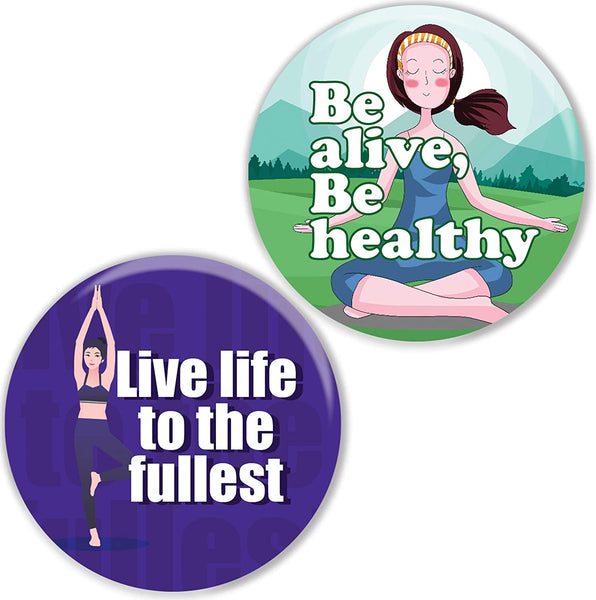 Do Yoga Pinback Buttons Series 1 - Keep Calm (10 Pack)