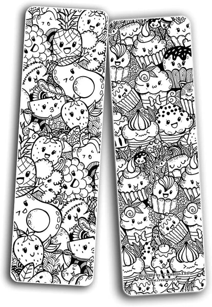 Creanoso Doodle Bookmarks (10-Sets X 6 Cards) - Premium Quality Bulk Buy Value Savers Personal Collection