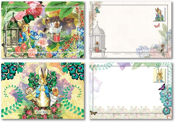 Peter Rabbit Postcards (36 Pack) - Unique Fairy Tale Note Card Bulks Assorted Pack â€“ Cool Giveaways for Kids - School Break Greeting Cards Collection
