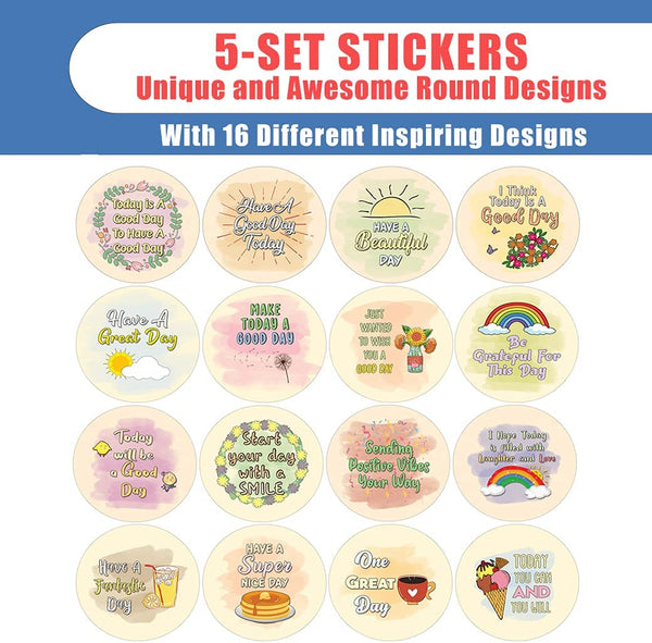 Today is a good day Stickers (5 Sets X 16 Designs)