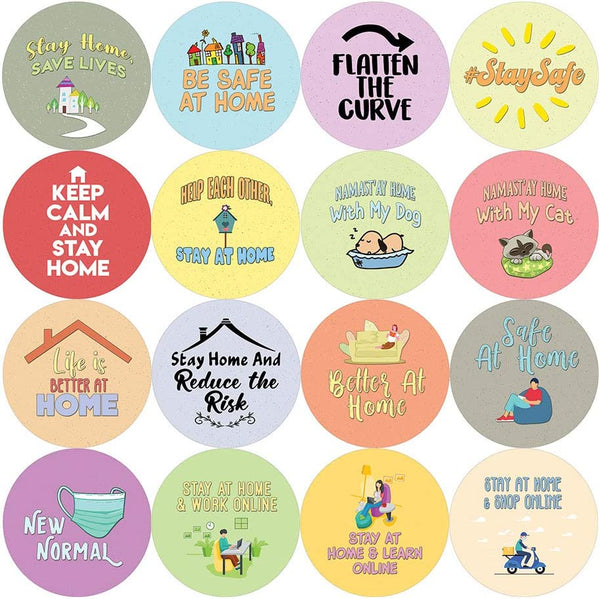 Stay at Home Reminder Stickers (10-Sheet)