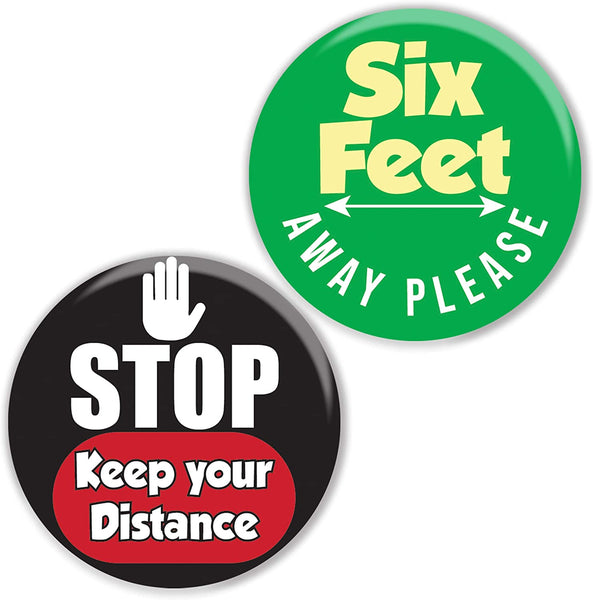 Keep Your Distance Pinback Buttons (10 Pack)