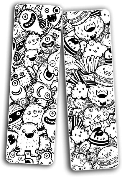 Creanoso Doodle Bookmarks (5-Sets X 6 Cards) - Corporate Party Favors & Giveaway Gift Pack