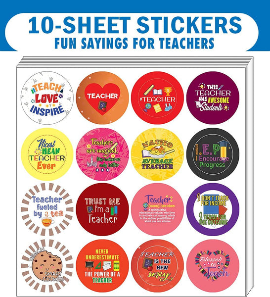 I am a Teacher Stickers (10 Sets X 16 Designs)