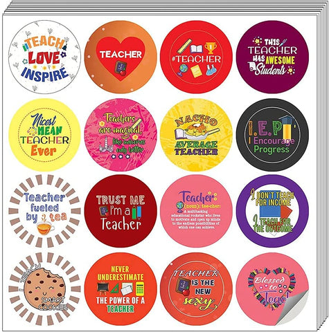 I am a Teacher Stickers (5 Sets X 16 Designs)