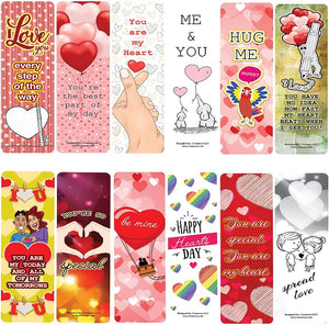 Special Hearts Day Bookmarks (5-Sets X 6 Cards)
