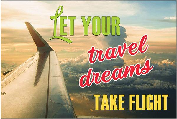 Creanoso Inspirational Sayings Air Travel Postcards (60-Pack) - Great Premium Greeting Card Giveaways for Travelers Ã¢â‚¬â€œ Card Stock for Tourists, Adult Men & Women, Teens - Assorted Set Collection