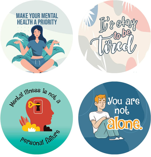 Mental Awareness Stickers (5 Sets X 16 Designs)