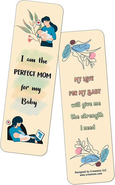 Mother Affirmations Bookmarks (12-Pack) â€“ Daily Inspirational Card Set â€“ Interesting Book Page Clippers â€“ Great Gifts for Mothers