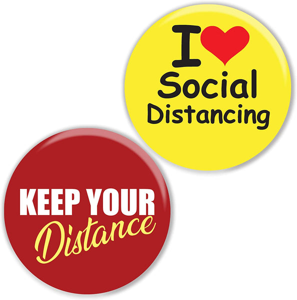 Keep Your Distance Pinback Buttons (10 Pack)