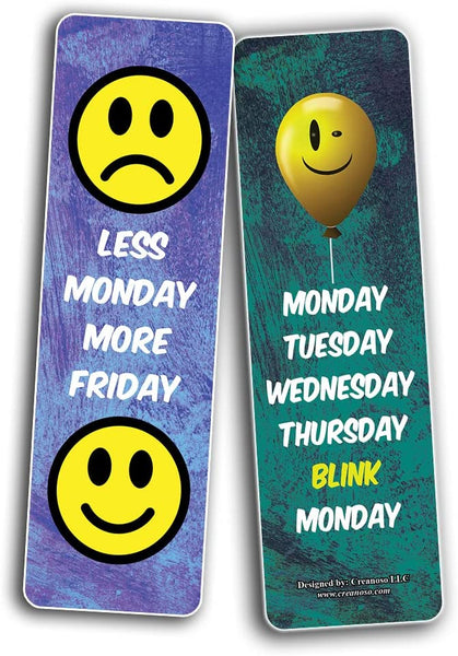 Funny work week Bookmarks (5-Sets X 6 Cards)