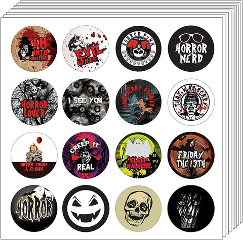 Scary Stickers (5 Sets X 16 Designs)