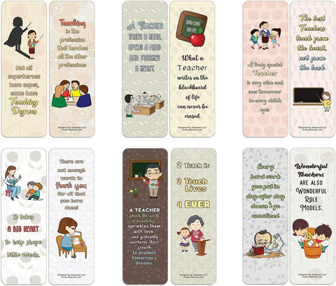 Teacher Appreciation Bookmarks (30-Packs)