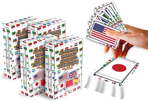 Country Flags and Their Capital Learning Cards (4 Deck)