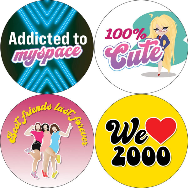 2000's Girl Stickers (10 Sets X 16 Designs)