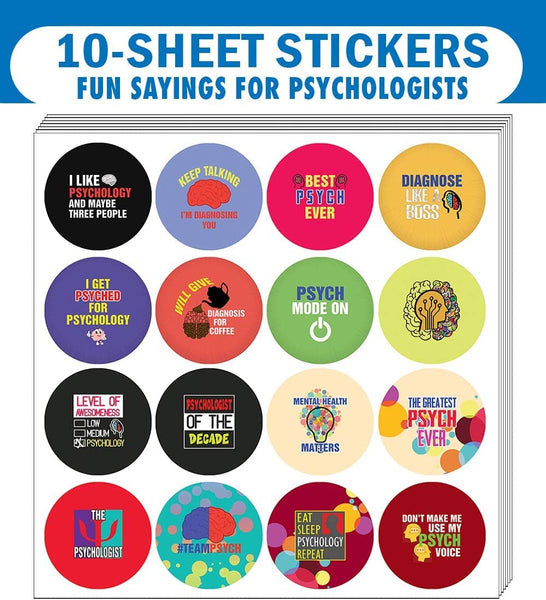 I am a Psychologist Stickers (10 Sets X 16 Designs)