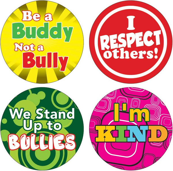 Creanoso Anti Bullying Stickers for Kids (10-Sheet) â€“ Inspiring Inspirational Motivational Sayings Sticker Cards â€“ Cool and Unique School Giveaways â€“ Premium Gifts for Boys Girls Teens â€“ Wall Decor