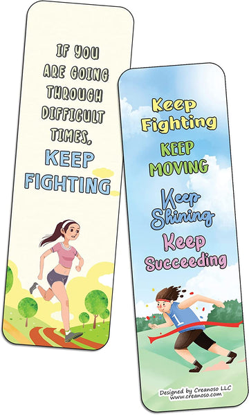 Keep Fighting Sayings Bookmarks (10-Sets X 6 Cards)