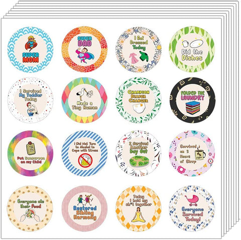 Funny Parenting Rewards Stickers (10-Sheet)