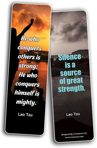 Lao Tzu Qoutes Bookmarks (10Sets x 6 Cards)