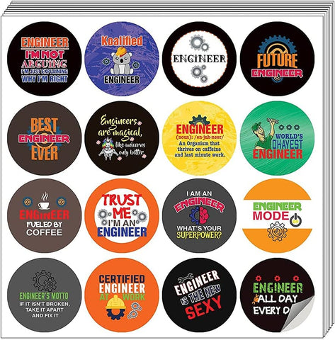 I am an Engineer Stickers (5-Sets X 16 Cards)