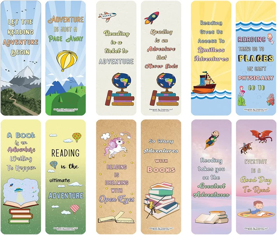Book Adventure Bookmarks (10-sets X 6 Cards)