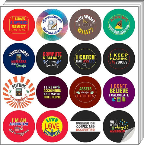 I am an Accountant Stickers (5 Sets X 16 Designs)