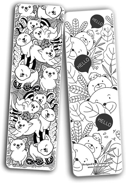 Creanoso Doodle Bookmarks (5-Sets X 6 Cards) - Corporate Party Favors & Giveaway Gift Pack