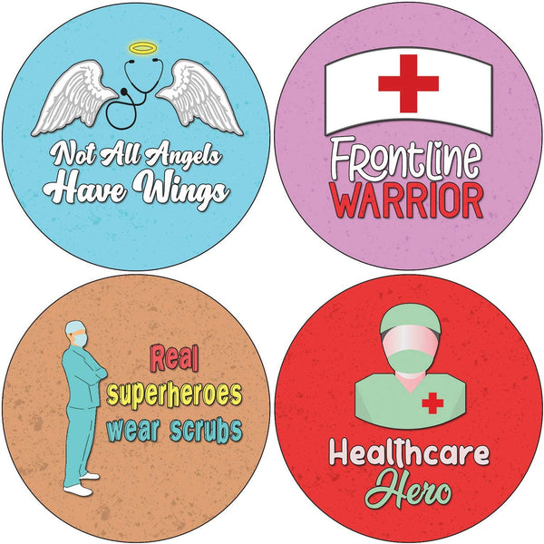Creanoso Health Care Heroes Appreciation Stickers (20-Sheet) - Premium Quality Gift Ideas for Children, Teens, & Adults for All Occasions - Stocking Stuffers Party Favor & Giveaways