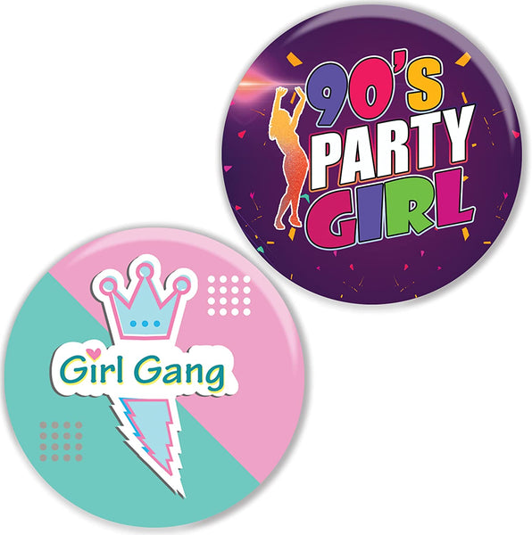 90's Girls Pinback Buttons