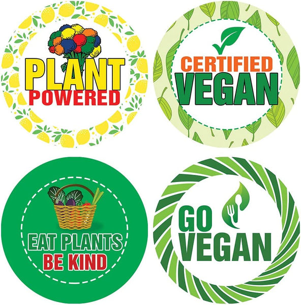 Vegan Stickers (10 Sets X 16 Designs)