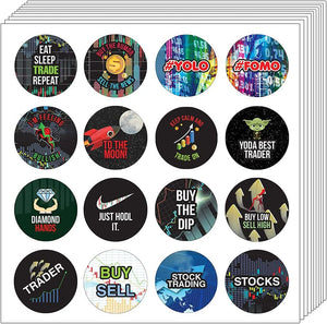 Stock Trading Stickers (10 Sets X 16 Designs)