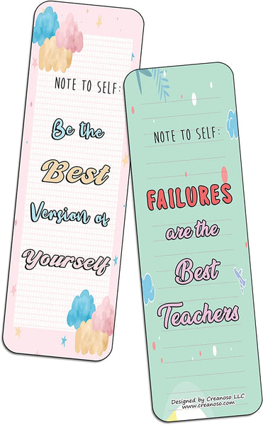 Note to Self: Positive Self Reminders Bookmarks (5-Sets X 6 Cards)