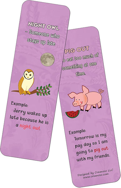 Fun Idioms for Children Series 2 - Animals (2-Sets X 6 Cards)