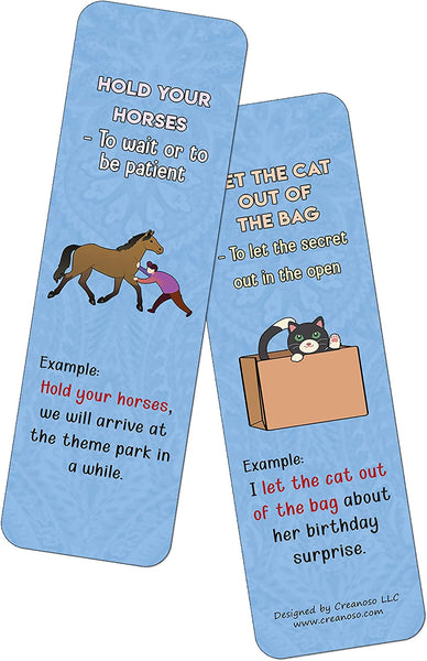 Fun Idioms for Children Series 2 - Animals (2-Sets X 6 Cards)