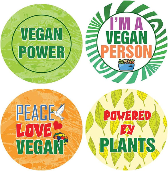 Vegan Stickers (10 Sets X 16 Designs)