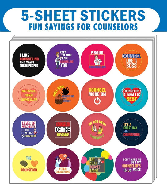 I am a Counselor Stickers (5 Sets X 16 Designs)