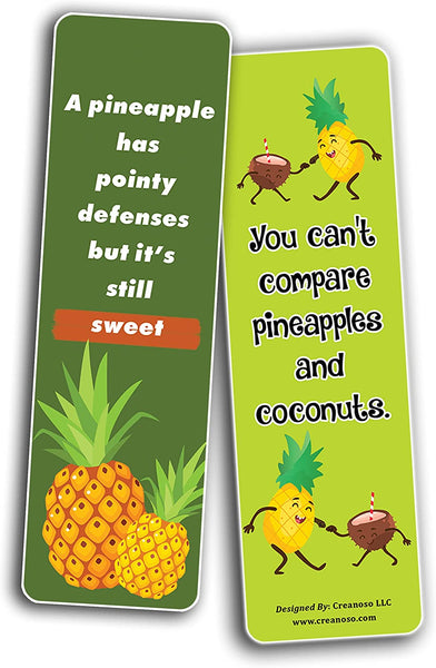 Pineapple Bookmarks (5-Sets X 6 Cards)