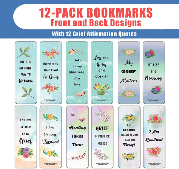 Grief Affirmations Bookmarks (2-Sets X 6 Cards)